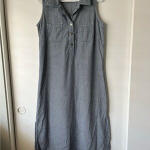 Vintage Sleeveless Checkered Dress